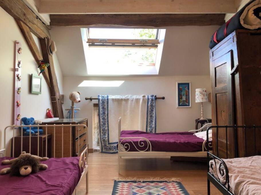 Villa Magnifique Moulin proche Chablis, jacuzzi et rivière Annay-sur-Serein Esterno foto