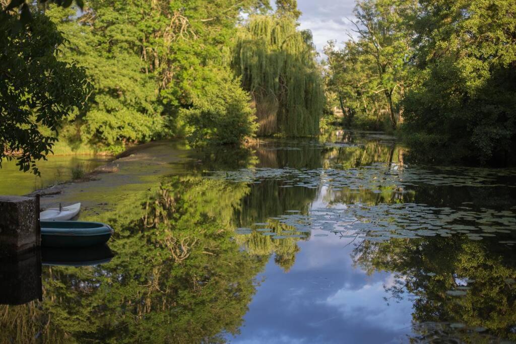 Villa Magnifique Moulin proche Chablis, jacuzzi et rivière Annay-sur-Serein Esterno foto